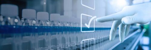 glove hand Concept of FDA approved. Food and drugs administration. Quality medcine, assurance, organization.